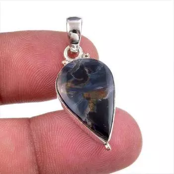 Natural Pietersite Gemstone 925 Solid Sterling Silver Jewelry Pendant 1.25 f8C27