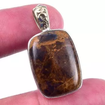 Natural Pietersite Gemstone 925 Solid Sterling Silver Jewelry Pendant 1.25 U4U39