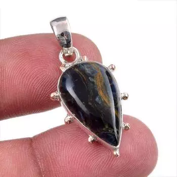 Natural Pietersite Gemstone 925 Solid Sterling Silver Jewelry Pendant 1.25 p2a72