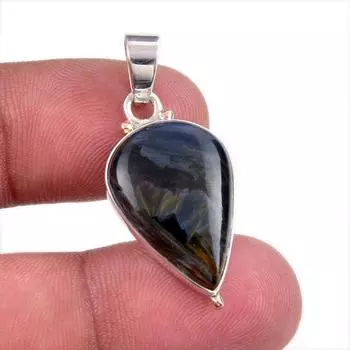 Natural Pietersite Gemstone 925 Solid Sterling Silver Jewelry Pendant 1.25 o2L62