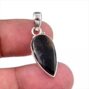 Natural Pietersite Gemstone 925 Solid Sterling Silver Jewelry Pendant 1.25 R5L21