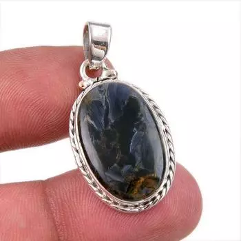 Natural Pietersite Gemstone 925 Solid Sterling Silver Jewelry Pendant 1.50 m3j62