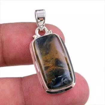Natural Pietersite Gemstone Handmade 925 Solid Silver Jewelry Pendant 1.50 j5A01