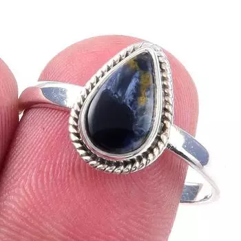Natural Pietersite Gemstone Handmade 925 Solid Sterling Silver Ring Size 9 p3r82