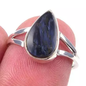 Natural Pietersite Gemstone Handmade 925 Solid Sterling Silver Ring Size 6 M0q36
