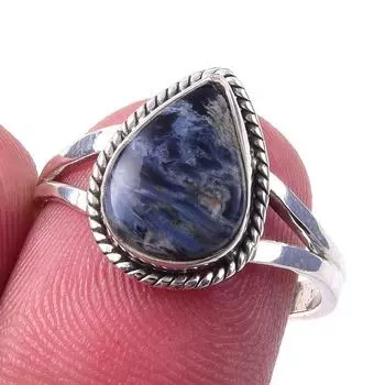 Natural Pietersite Gemstone Handmade 925 Solid Sterling Silver Ring Size 7 A0Y66