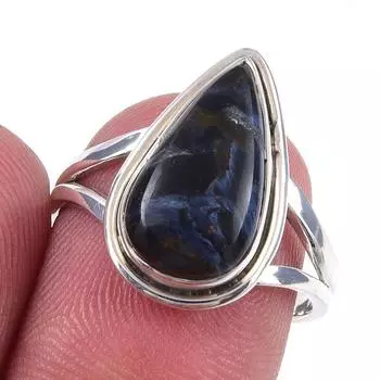 Natural Pietersite Gemstone Handmade 925 Solid Sterling Silver Ring Size 7 K8z28