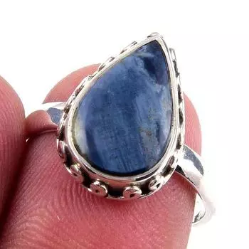 Natural Pietersite Gemstone Handmade 925 Solid Sterling Silver Ring Size 7 B5A71