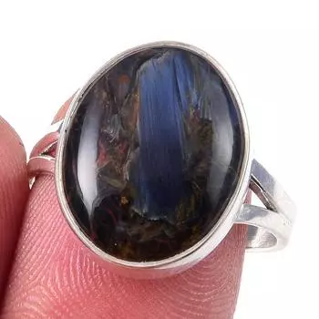 Natural Pietersite Gemstone Handmade 925 Solid Sterling Silver Ring Size 8 A3O25