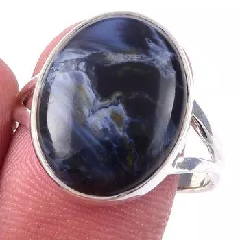 Natural Pietersite Gemstone Handmade 925 Solid Sterling Silver Ring Size 9 t6f46