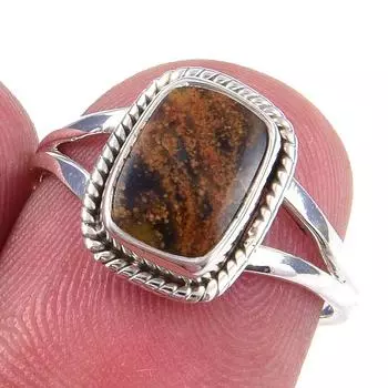 Natural Pietersite Gemstone Handmade 925 Solid Sterling Silver Ring Size 6 l5h92