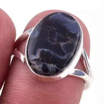 Natural Pietersite Gemstone Handmade 925 Solid Sterling Silver Ring S.7.5 Q2J30