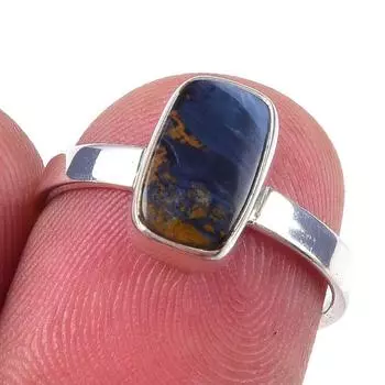 Natural Pietersite Gemstone Handmade 925 Solid Sterling Silver Ring Size 6 N1U07