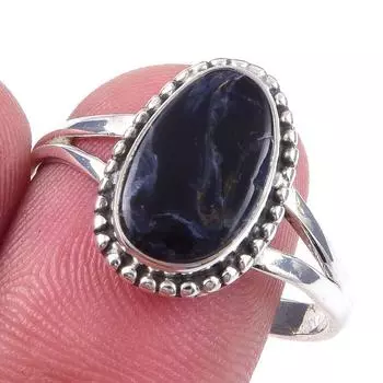 Natural Pietersite Gemstone Handmade 925 Solid Sterling Silver Ring Size 10 R1q71