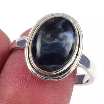 Natural Pietersite Gemstone Handmade 925 Solid Sterling Silver Ring Size 9 Z4i02