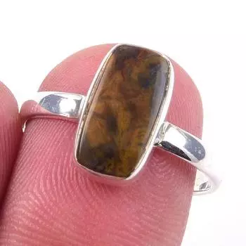 Natural Pietersite Gemstone Handmade 925 Solid Sterling Silver Ring Size 7 s0l35