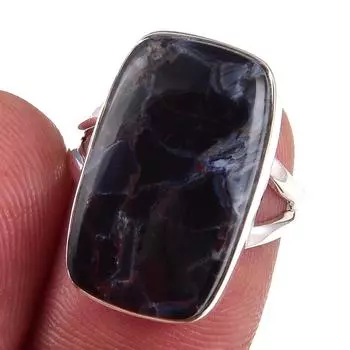 Natural Pietersite Gemstone Handmade 925 Solid Sterling Silver Ring Size 6 G5t16