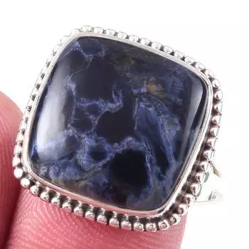 Natural Pietersite Gemstone Handmade 925 Solid Sterling Silver Ring Size 9 g0m18