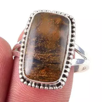 Natural Pietersite Gemstone Handmade 925 Solid Sterling Silver Ring Size 9 L2b30