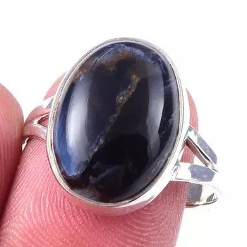 Natural Pietersite Gemstone Handmade 925 Solid Sterling Silver Ring Size 9 S1o96