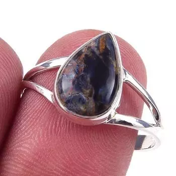 Natural Pietersite Gemstone Handmade 925 Solid Sterling Silver Ring Size 9 G0g26