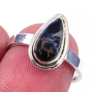 Natural Pietersite Gemstone Handmade 925 Solid Sterling Silver Ring S.6.5 U3G54