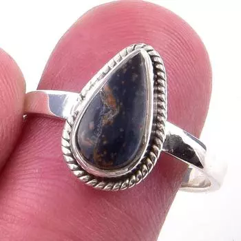 Natural Pietersite Gemstone Handmade 925 Solid Sterling Silver Ring Size 7 J0l94