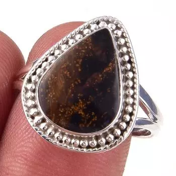 Natural Pietersite Gemstone Handmade 925 Solid Sterling Silver Ring Size 9 l7n64