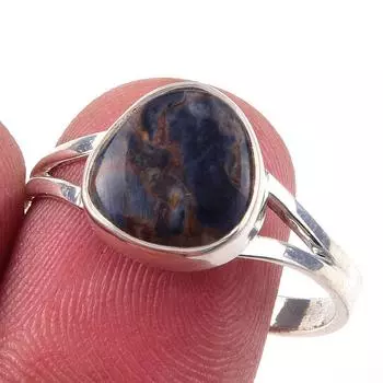 Natural Pietersite Gemstone Handmade 925 Solid Sterling Silver Ring Size 10 e7C63