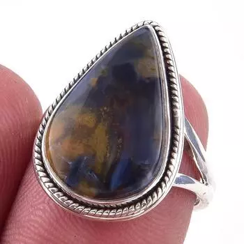 Natural Pietersite Gemstone Handmade 925 Solid Sterling Silver Ring Size 6 I6T50