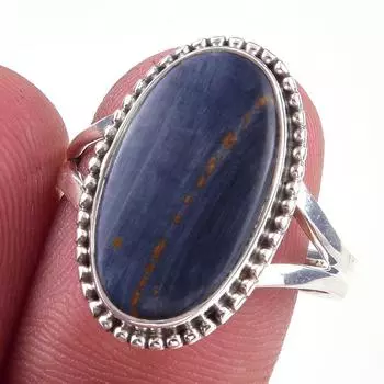 Natural Pietersite Gemstone Handmade 925 Solid Sterling Silver Ring Size 9 B0z36