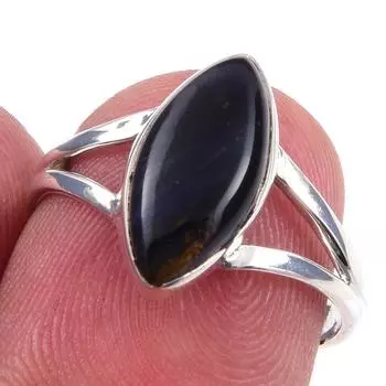 Natural Pietersite Gemstone Handmade 925 Solid Sterling Silver Ring Size 7 v7Y56