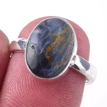 Natural Pietersite Gemstone Handmade 925 Solid Sterling Silver Ring Size 6 e9H50