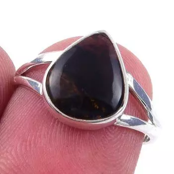 Natural Pietersite Gemstone Handmade 925 Solid Sterling Silver Ring Size 6 n3c51