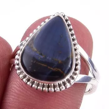 Natural Pietersite Gemstone Handmade 925 Solid Sterling Silver Ring S.7.5 Q1Q95