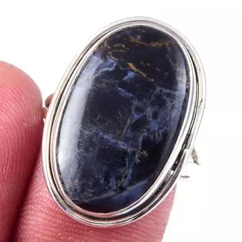Natural Pietersite Gemstone Handmade 925 Solid Sterling Silver Ring S.7.5 q1D48