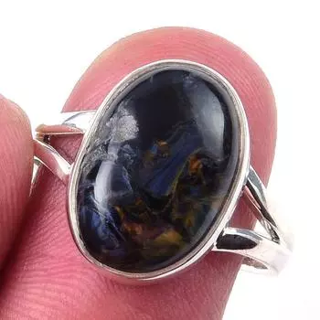 Natural Pietersite Gemstone Handmade 925 Solid Sterling Silver Ring Size 9 R5R87