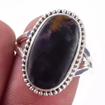 Natural Pietersite Gemstone Handmade 925 Solid Sterling Silver Ring Size 8 t0C45