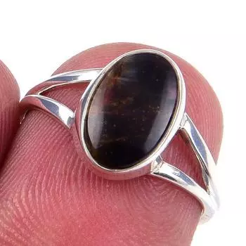 Natural Pietersite Gemstone Handmade 925 Solid Sterling Silver Ring S.5.5 C2w53