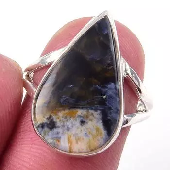 Natural Pietersite Gemstone Handmade 925 Solid Sterling Silver Ring Size 7 v7p89