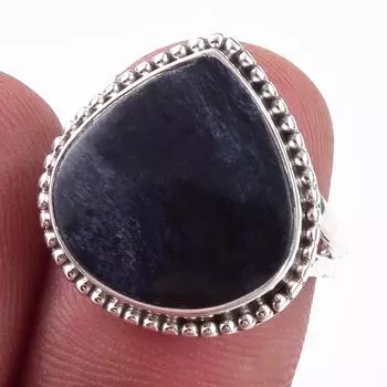 Natural Pietersite Gemstone Handmade 925 Solid Sterling Silver Ring Size 6 B3Z76