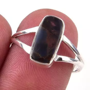 Natural Pietersite Gemstone Handmade 925 Solid Sterling Silver Ring Size 8 Y7a99