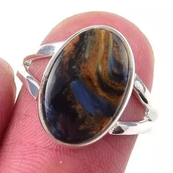 Natural Pietersite Gemstone Handmade 925 Solid Sterling Silver Ring Size 6 g4c50