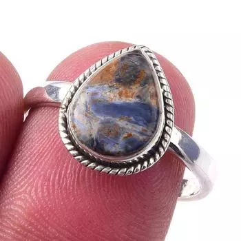 Natural Pietersite Gemstone Handmade 925 Solid Sterling Silver Ring Size 8 w1r13