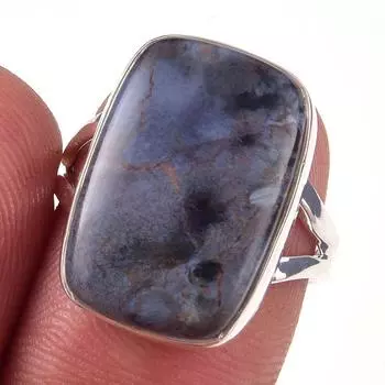 Natural Pietersite Gemstone Handmade 925 Solid Sterling Silver Ring Size 7 d8P87