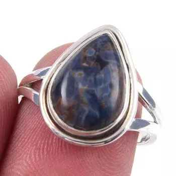 Natural Pietersite Gemstone Handmade 925 Solid Sterling Silver Ring Size 7 f5J50