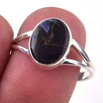 Natural Pietersite Gemstone Handmade 925 Solid Sterling Silver Ring Size 9 R9z49