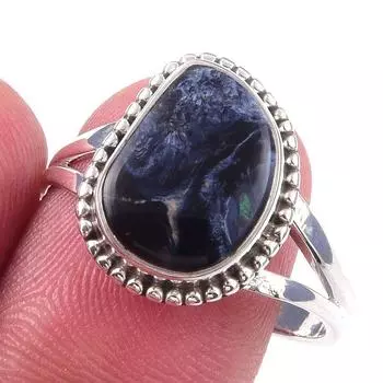 Natural Pietersite Gemstone Handmade 925 Solid Sterling Silver Ring Size 10 B9u83