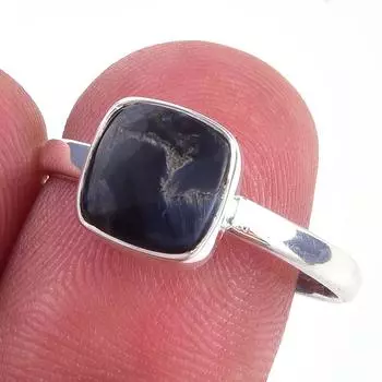 Natural Pietersite Gemstone Handmade 925 Solid Sterling Silver Ring Size 9 t1n90