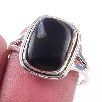 Natural Pietersite Gemstone Handmade 925 Solid Sterling Silver Ring Size 8 a6V34